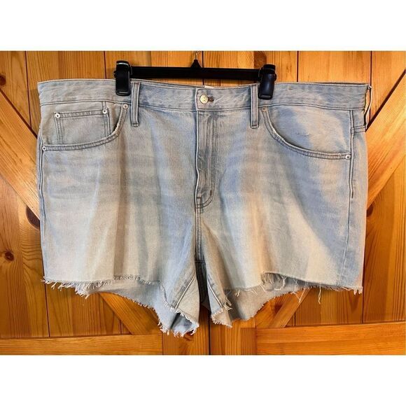 Madewell Relaxed Denim Shorts Light Wash 22W nwt (2937) - Picture 1 of 4